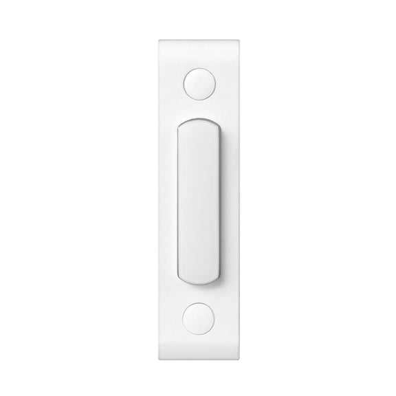 Globe Electric 91009237 Heath Zenith Metal Wired Lighted Push Doorbell Button - White