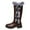 Brown, variant on UngA Women Fashion Winter Boots Mid-Calf Warm Plush Lining Snow Boots for Women Red,Size 7.5