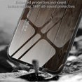 thumbnail image 5 of Funda de vidrio con vetas de madera para Xiaomi Redmi K60e, marrón oscuro, 5 of 5
