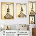 thumbnail image 4 of Designart "Vintage Faith in Church Spire" Spiritual Framed Wall Art - Cabin Yellow Church Entryway Framed Wall Art, 4 of 6