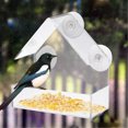 thumbnail image 4 of xiaxaixu Nature Gear Window Bird Feeder Transparent House Shape Birdhouse, 4 of 10