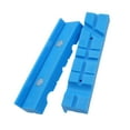 thumbnail image 1 of 2Pcs Magnetic Protection Strip for Vise Jaws, Anti-Skid Pads for Vise Jaws, Soft Jaws for Bench Vise, Strongly Magnetic Vise Jaw Pads, Multi-groove and Textured Inserts, for Clamping Woodworking, 1 of 8