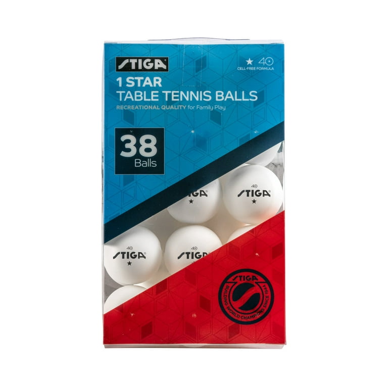 Ping-Pong® 1-Star 40mm Recreational-Quality White Table Tennis Balls  (38-Pack) 