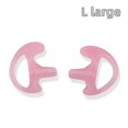 thumbnail image 2 of Replaceable Silicone Earplugs Triangle Earpod With Air Tube Headset Pink L Size Earplugs Walkie Tal, 2 of 5
