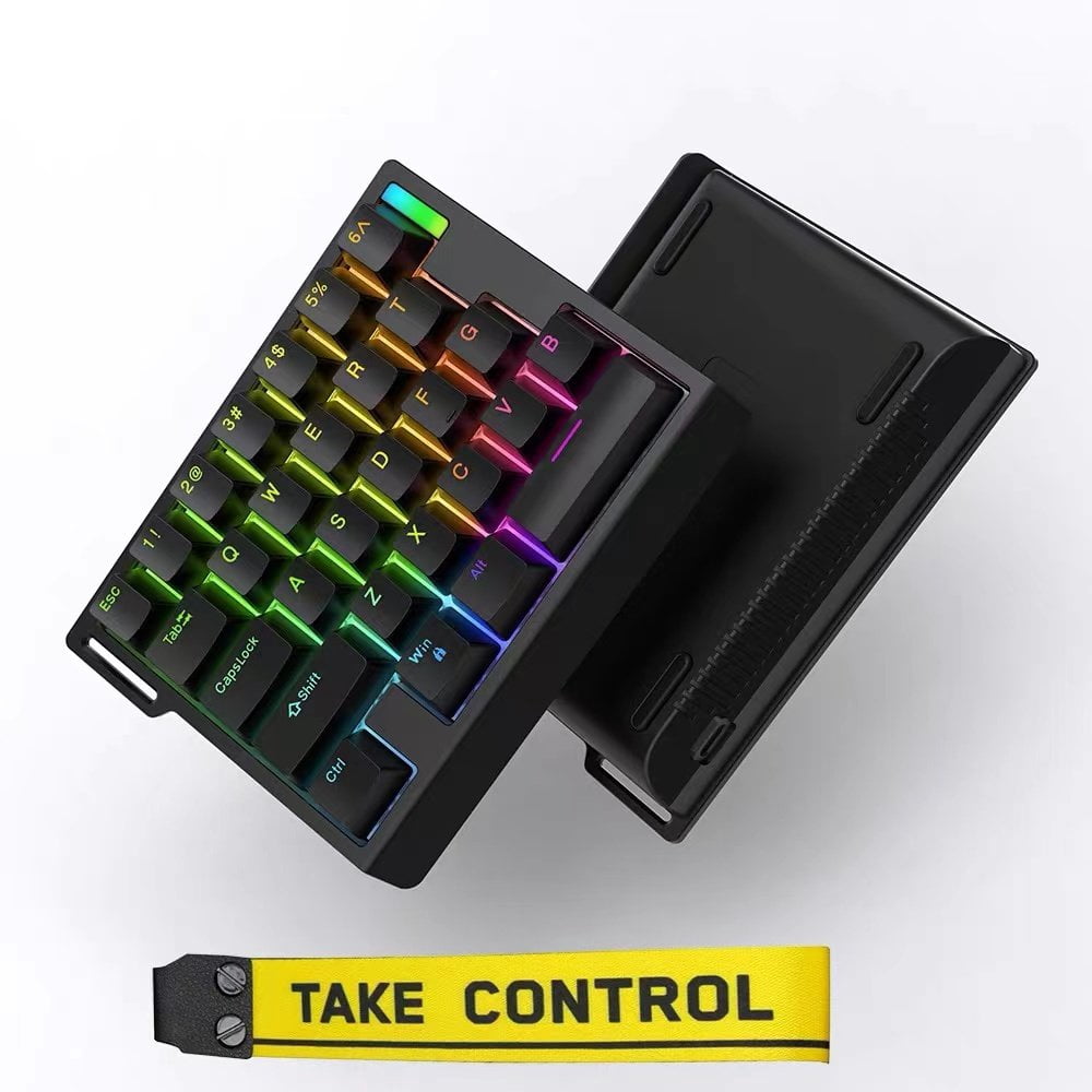 ZUOYA One Handed Magnetic Switch Gaming Keyboard, 8K Polling Rate Rapid Trigger Snap Tap for Valorant PC