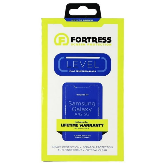 Fortress Flat Tempered Glass for Samsung Galaxy A42 5G - Clear