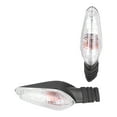 thumbnail image 2 of Turn Signal, Yellow Light Durable Low Power Consumption 2pcs 12V Turn Lamp  For Motorbike Black Lens,Transparent Lens, 2 of 8