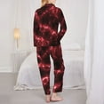 thumbnail image 5 of Bingfone Womens Pajama Sets Red Line Print,Long Sleeve Loungewear Pajamas Set-X-Large, 5 of 9