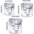 thumbnail image 2 of Verre à Whisky Personnalisé Gravé Cristal Design Crâne 7*7cm, 2 of 6