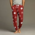 thumbnail image 2 of Wutalume Men's Drawstring Pocket Cuffed Casual Pants with Christmas Print, Ideal for Home Sleep and Lounge Wear, Featuring Elastic Waistband and Comfortable Fabric,Red 3XL, 2 of 7