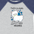thumbnail image 4 of Inktastic This Llama Loves His Mama with Blue Hearts Boys Baby Bodysuit, 4 of 5