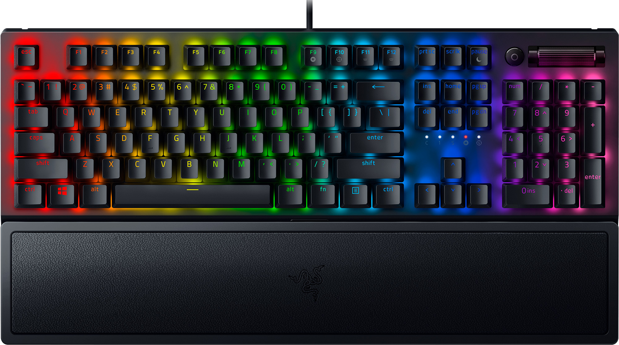 Razer BlackWidow V3 Full Size Mechanical Gaming Keyboard for PC, Chroma RGB, Wrist Rest, Black