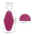 thumbnail image 2 of Unique Bargains Vintage Motel Keychain Blank Hotel Keychains Rhombus Retro Key Tag, Dark Red, 10 Pack, 2 of 7