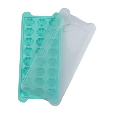 

Meizhencang Ice Cube Mold 36 Grids Stackable Silicone Cat Paw Print Ice Cube Chocolate Soap Candle Tray Mold with Cover for Home