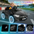 thumbnail image 2 of Xuanlur Licensed Benz CLS 350 12V Electric Ride on Toys with Parent Remote Control, Spring Suspension, Electric Car for Kids, Power Car Wheels with Bluetooth Music, LED Lights (Black), 2 of 7