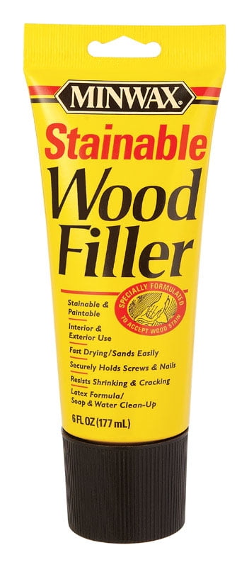 Minwax Natural, Stainable Wood Filler, 6 oz, 1pc