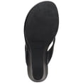 thumbnail image 4 of STYLE & COMPANY Womens Black 1/2" Platform Padded Chicklet Round Toe Wedge Slip On Thong Sandals 8 M, 4 of 4