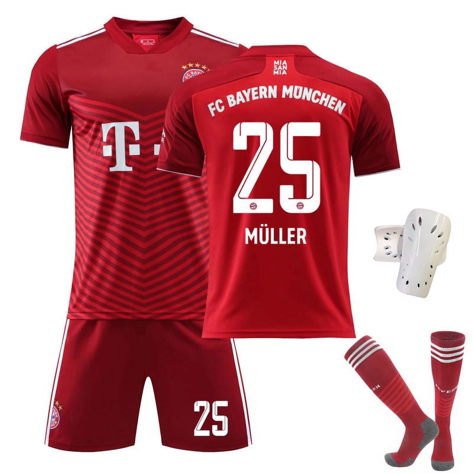 Bayern Maillot Domicile Rouge Levan Costume Muller No