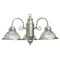 Woodbridge Lighting Basic 3-light Glass Chandelier in Satin Nickel/Clear