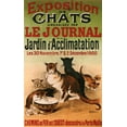 thumbnail image 2 of Vintage Apple Collection 21x32 Black Ornate Wood Framed with Double Matting Museum Art Print Titled - Exposition De Chats, 2 of 4