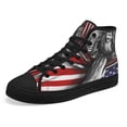thumbnail image 6 of One Nation Under God High Top Canvas Shoes Sneakers Black Size 6, 6 of 7
