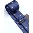 thumbnail image 7 of HISDERN Men Floral Ties Woven Classic 3.4" Necktie Set Formal tie Pocket Square for Wedding with Handkerchief Gift Box, 7 of 7