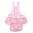 thumbnail image 1 of Pantalones de tirantes menstruales de algodón transpirables con lunares dulces para cachorros (rosa, S), 1 of 13