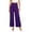 #0044-Purple, variant on Womens High Waisted Wide Leg Pants Soft Stretch Knit Casual Palazzo Trousers