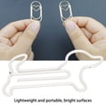 thumbnail image 4 of 100pcs Clips de Papel de Metal Marcadores Clips de Papel en Forma de Perro Clips de Papel en Forma de Perro Marcador Marcador Clip de Organización de Documentos para Suministros ANGGREK  Otros, 4 of 8