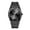 black, variant on Fashionable men's watch, personalized and creative quartz watch, trendy black technology, cool steel band wristwatch, men's business trendy watch