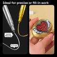 thumbnail image 3 of ARTISTRO 6 Acrylic Gold & Silver Paint Pens - 0.7mm Extra-Fine Markers - Great for Greeting Cards, Ornament Decor, & More, 3 of 5