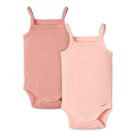 

Modern Moments by Gerber Baby Girl Sleeveless Bodysuit 2 Pack Sizes 0/3M-24M