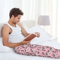thumbnail image 5 of Bingfone Cute Fox Pink Tree Mens All Over Print Sleep Pajama Pants-X-Large, 5 of 5