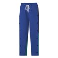 thumbnail image 5 of Yufatyle Blue Side Stripe Sweatpants for Men Drawstring Baggy Jogger Pants Casual Athletic Workout Pants with Pockets M, 5 of 9