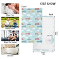 thumbnail image 6 of Yayeee 100% Cotton Hand Towels for Bathroom 16" x 28" Soft Absorbent Kitchen Towel, Blue Trains Pattern, 6 of 7