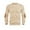 Khaki, variant on Long Sleeve Sweatshirts for Men Casual Oversized Crew Neck Pullover Tops Soft Vintage Tee Shirts with Elbow Patches(Small,Green)