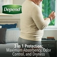 thumbnail image 5 of Depend Fresh Protection Disposable Underwear Male Waistband Style Large, 53745, Maximum, 56 Ct, 5 of 8