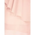 thumbnail image 5 of Alvivi Kids Flower Girls One-Shoulder Ruffles Chiffon Bridesmaid Dress, 5 of 6