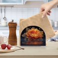 thumbnail image 6 of 2 Pieces Napkin Holder Table Napkin Holder Kitchen Napkin Holder Acrylic Napkin Holder Restaurant Napkin Holder Fashionable and Durable Orange Peony Flower, 6 of 8