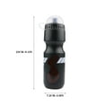 thumbnail image 3 of Konghyp 680ml Outdoor Sports Water Bottle – Plastic Cycling Bottle with Dust Cap, BPA-Free, Leak-proof Sports Bottle for Hiking, Running, Fitness, 3 of 4