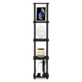 thumbnail image 3 of Turn-N-Tube 5-Tier Corner Square Rack Display Shelf, Espresso/Black, 3 of 7