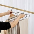 thumbnail image 4 of Pants Hanger Under 5 ! Kadlawus Stainless Steel Trouser Rack, Multi Layer Hanger, Closet Organizer for Pants Skirts, Non Slip Pants Hanger Space Saving, Durable Foldable, 4 of 6