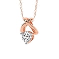 thumbnail image 3 of Lab Diamond Pendant Necklace For Women | 3 Carat IGI Certified Round Shape | Adriana Lab Diamond Pendant In 18K Rose Gold | FG-VS1-VS2 Quality | Friendly Diamonds, 3 of 5
