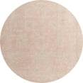 thumbnail image 1 of Ahgly Company Machine Washable Indoor Round Abstract Pastel Orange Area Rugs, 4' Round, 1 of 7