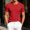 Red, variant on COSFO White Oversized Mens T Shirt Summer Short Sleeve Workout Shirts Classic Fit with Pocket Pullover Mesh Crew Neck Tops