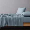 thumbnail image 3 of Allswell 6-Piece 300 Thread Count Blue Cotton Lyocell Blend Bed Sheet Set, King, 3 of 10