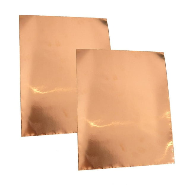 Paquete de 2 Cintas de Lámina para Guitarra Eléctrica, Hoja Adhesiva Conductora inconfundible de 30x22,5 Cm para Teléfono Inteligente, , PDA, Gloria Cinta de lámina de cobre de la guitarra