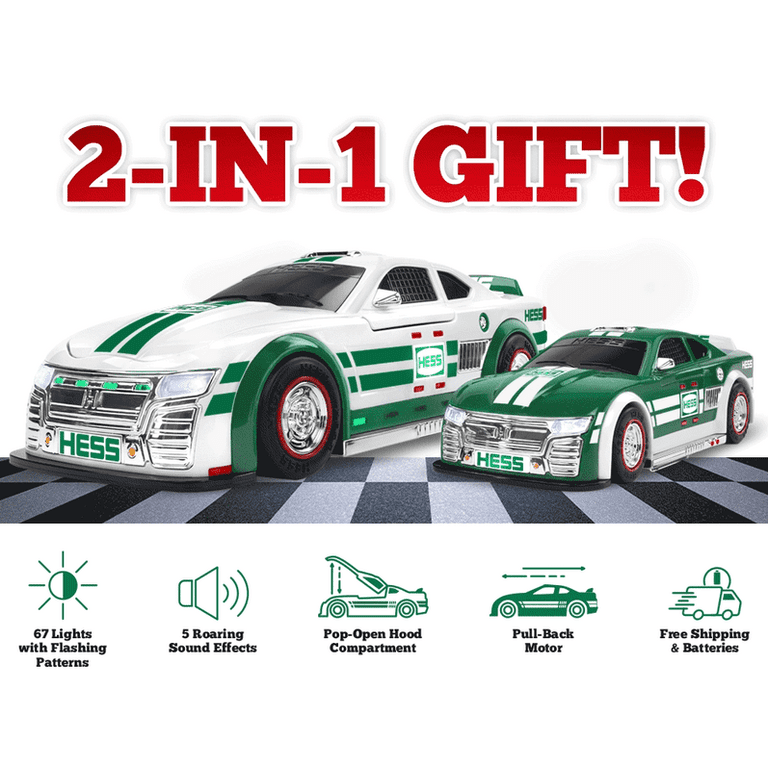 Hess Toy Truck 2025 Stock Car Racers Holiday 2-in-1 Duo - Walmart.com