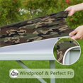 thumbnail image 6 of Pixel Gray Camo Digital Pattern Square Fitted Tablecloth with Elastic Edge,Square Table Cover,Washable Elastic Table Cover for Home Kitchen Party Decor 36"x36", 6 of 6