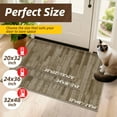 thumbnail image 3 of FLOORHUG Indoor Doormat, 20"x 32" Non-Slip Entry Mat, Absorbent Dirt-Resistant Door Mat, Machine Washable, Beige, 3 of 9